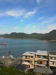 寮から望む
