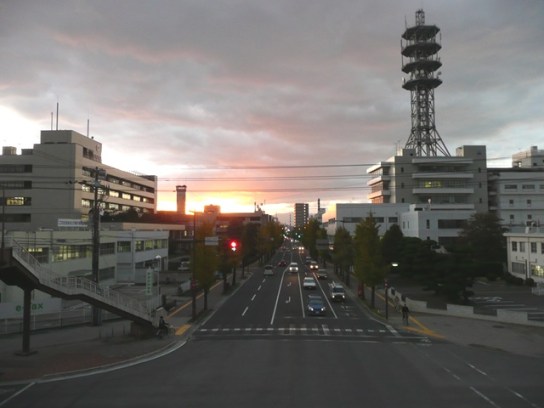 歩道橋から 歩道橋から