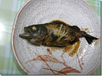 煮付けました