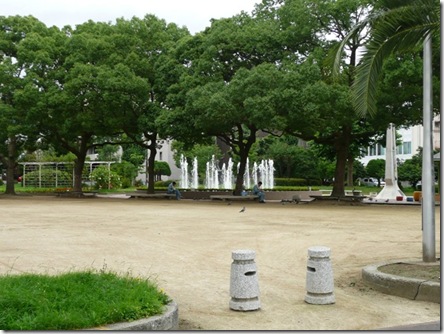 噴水のある公園