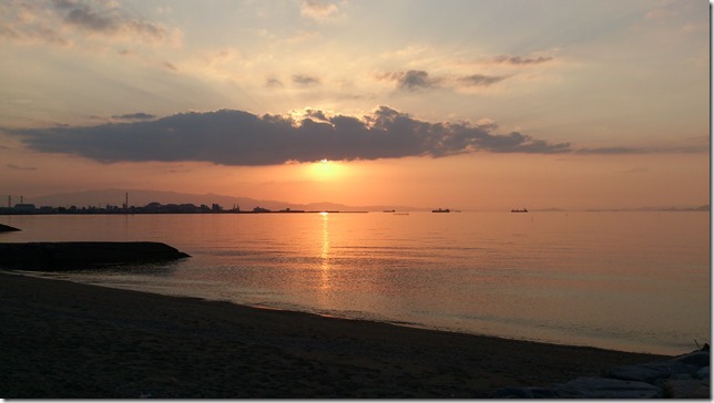 夕日